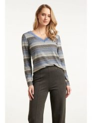 Smashed Lemon Bluzka w kolorze błękitno-szarym rozmiar: M. Niebieskie bluzki damskie Smashed Lemon, m, bez wzorów, bez kołnierzyka, bez ramiączek. Za 146.28 zł.