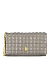 U.S. Polo Assn. Torebka BEUXT8444WVP Szary. Szare listonoszki damskie U.S. Polo Assn., bez wzorów, z tworzywa sztucznego, bez dodatków. Za 131.99 zł.