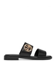 Lasocki Klapki CEO-RST-EMIE-03 Czarny. Czarne klapki damskie Lasocki, bez wzorów, ze skóry, bez obcasa, bez zapięcia. Za 129.99 zł.