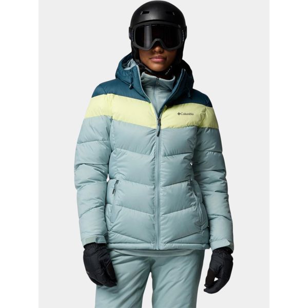 Kurtka Narciarska Damska Columbia Abbott Peak II. Niebieskie kurtki sportowe damskie Columbia, na zimę, bez wzorów, bez kaptura. Za 752.45 zł.