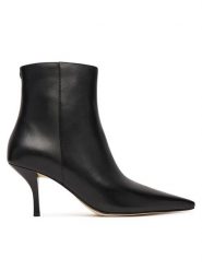 MICHAEL Michael Kors Botki Selina 40F5SLME6L Czarny. Czarne botki damskie MICHAEL Michael Kors, ze skóry, bez obcasa, na szpilce, bez zapięcia. Za 699.99 zł.