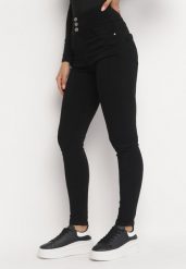 Czarne Jeansy Skinny Push Up Amariah. Czarne jeansy damskie Born2be, z aplikacjami, z bawełny. Za 44.99 zł.