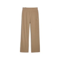 Legginsy do joggningu z wysokim stanem dla kobiet Puma Ess Elevated. Brązowe legginsy damskie Puma, s, bez wzorów, z bawełny. Za 177.95 zł.