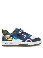 Primigi Sneakersy 2460144 Granatowy. Niebieskie buty sportowe chłopięce Primigi, ze skóry, bez zapięcia. Za 199.99 zł.