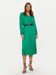 Liu Jo Sukienka koktajlowa WF4048 T3764 Zielony Regular Fit. Zielone sukienki damskie Liu Jo, bez wzorów, z wiskozy, wizytowe, bez ramiączek. Za 469.99 zł.