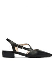 Hispanitas Czółenka HV264773 C002 Czarny. Czarne czółenka damskie Hispanitas, bez wzorów, ze skóry, bez obcasa. Za 609.99 zł.