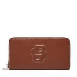 Portfel BOSS. Brązowe portfele damskie Boss, bez wzorów. Za 246.99 zł.