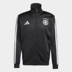 Kurtka dresowa piłkarska ADIDAS Niemcy. Kurtki damskie Adidas, s, bez wzorów, z dresówki, bez kaptura. Za 339.99 zł.
