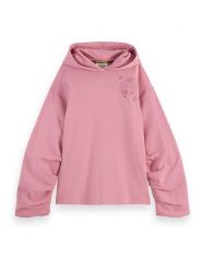 Scotch & Soda Bluza w kolorze jasnoróżowym rozmiar: S. Różowe bluzy damskie Scotch & Soda, s, bez wzorów, z bawełny, z kapturem. Za 202.03 zł.