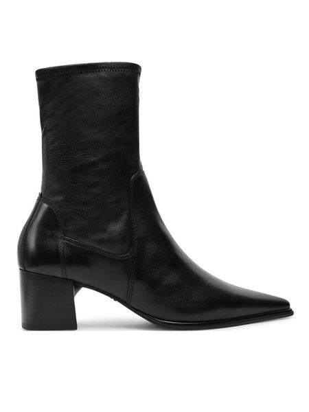 Vagabond Shoemakers Botki Giselle 5654-202-20 Czarny. Czarne botki damskie Vagabond Shoemakers, ze skóry, bez obcasa, na słupku, bez zapięcia. Za 759.99 zł.