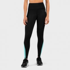 Kobieta Fitness Legginsy sportowe ze średnim stanem New Feel SIROKO Czarny. Czarne obuwie sportowe treningowe SIROKO, na fitness i siłownię. Za 130.65 zł.