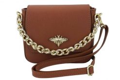 Listonoszka skórzana BARBERINI'S 949-12 j. brązowa. Brązowe shopper bag Barberinis, bez wzorów, ze skóry, małe, bez dodatków. Za 191.99 zł.