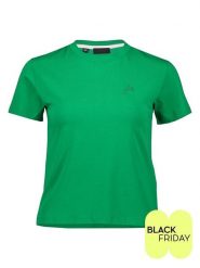 ESPRIT Koszulka w kolorze zielonym rozmiar: L. Zielone koszulki damskie ESPRIT, l, bez wzorów, z bawełny, bez kołnierzyka, bez ramiączek. Za 108.99 zł.