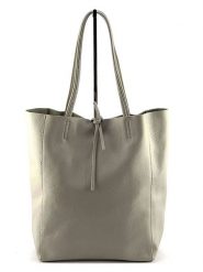 Marlon Skórzany shopper bag w kolorze szarym - 37 x 40 x 12 cm rozmiar: onesize. Szare shopper bag Marlon, bez wzorów, z materiału, na ramię, bez dodatków. Za 228.38 zł.