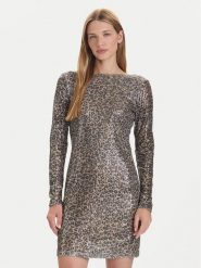 Vero Moda Sukienka codzienna Hanya 10337842 Beżowy Regular Fit. Brązowe sukienki damskie Vero Moda, bez wzorów, z syntetyku, bez ramiączek. Za 229.99 zł.