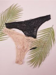 Majtki stringi 2 pack - wielobarwny. Stringi Sinsay, bez wzorów, z koronki. Za 15.99 zł.