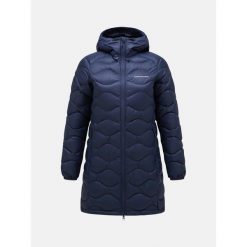 Kurtka narciarska damska Peak Performance Helium Down Parka. Niebieskie kurtki damskie Peak Performance, na zimę, xs, bez wzorów, bez kaptura. W wyprzedaży za 1,369.00 zł.