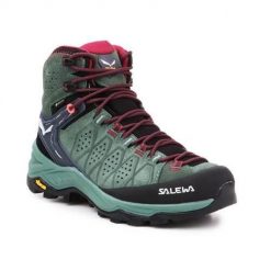 Buty trekkingowe damskie Salewa WS Alp Trainer 2 Mid Gtx. Brązowe obuwie trekkingowe damskie Salewa, z gore-texu, za kostkę, bez zapięcia. Za 875.50 zł.