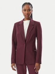 Guess Marynarka W6BN08 K6806 Bordowy Slim Fit. Czerwone marynarki i żakiety damskie Guess, xl, z aplikacjami, z wiskozy. Za 522.99 zł.