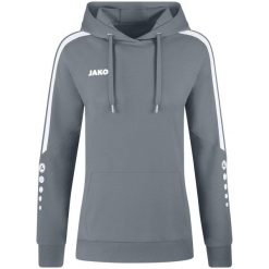 Bluza z kapturem Jako Power. Szare bluzy damskie JAKO, na zimę, bez wzorów, z bawełny, z kapturem. Za 295.05 zł.