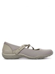 Skechers Baleriny 100771/TPE Beżowy. Brązowe balerinki damskie Skechers, bez wzorów, z materiału. Za 299.99 zł.