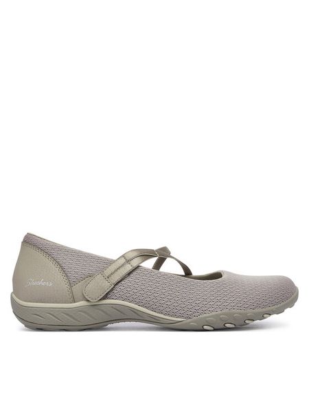 Skechers Baleriny 100771/TPE Szary. Szare balerinki damskie Skechers, bez wzorów, z materiału. Za 249.99 zł.