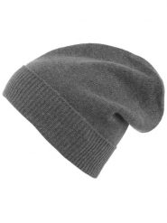 Zwillingsherz Kaszmirowa czapka beanie w kolorze szarym rozmiar: onesize. Szare czapki damskie Zwillingsherz, bez wzorów, z kaszmiru. Za 171.28 zł.