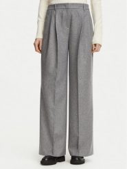 BOSS Spodnie materiałowe Tiana18 50570436 Szary Relaxed Fit. Szare spodnie materiałowe damskie Boss, bez wzorów, z materiału. Za 1,149.00 zł.
