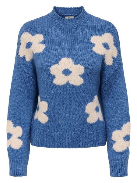 JDY Sweter w kolorze niebieskim rozmiar: M. Niebieskie swetry klasyczne damskie JDY, m, bez kołnierzyka. Za 114.95 zł.