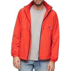 Kurtka Superdry Czerwona Wiatrówka. Czerwone kurtki damskie Superdry, xl, bez wzorów, z materiału, z kapturem. Za 383.00 zł.