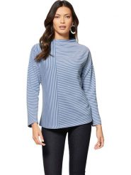 WITT WEIDEN Bluzka w kolorze biało-błękitnym rozmiar: 52. Białe bluzki damskie WITT WEIDEN, bez wzorów, bez kołnierzyka, bez ramiączek. Za 56.66 zł.