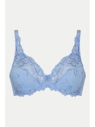 Hunkemöller Biustonosz z fiszbiną Diva 301189 Błękitny. Niebieskie biustonosze Hunkemöller, bez wzorów, z syntetyku. Za 109.99 zł.