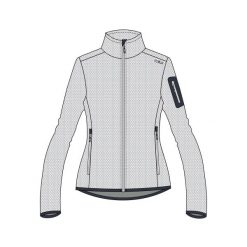 Bluza damska turystyczna CMP 34H6386. Białe bluzy damskie CMP, xl, bez wzorów, z polaru, bez kaptura. Za 264.50 zł.