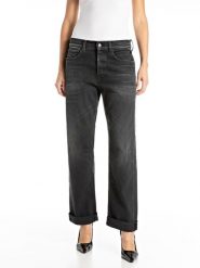 Replay Dżinsy - Relaxed fit - w kolorze czarnym rozmiar: W27/L30. Czarne jeansy damskie Replay. Za 371.45 zł.