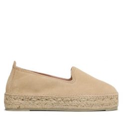 Espadryle Manebi. Brązowe espadryle damskie Manebi, bez wzorów, bez obcasa. Za 419.99 zł.