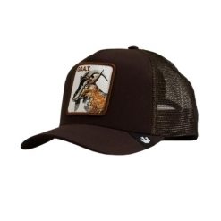 Czapka z daszkiem Goorin Bros. The Goat Trucker 101-0385-BRO. Brązowe czapki z daszkiem damskie Goorin Bros, bez wzorów. Za 167.00 zł.