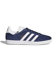 Adidas Skórzane sneakersy "Gazelle" w kolorze granatowo-białym rozmiar: 43 1/3. Białe obuwie sportowe damskie Adidas, z materiału, bez zapięcia. Za 315.50 zł.