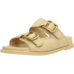 Sandały UNISA CUTLER NS Beżowy. Brązowe sandały damskie Unisa, bez wzorów, ze skóry, bez obcasa, bez zapięcia. Za 245.99 zł.