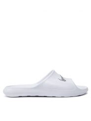 Nike Klapki Victori One Shwer Slide CZ7836 100 Biały. Białe klapki damskie Nike, bez wzorów, z tworzywa sztucznego, bez obcasa, bez zapięcia. Za 119.00 zł.