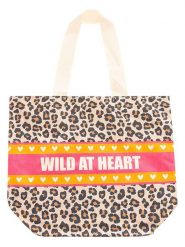 Zwillingsherz Shopper bag "Wild at Heart" ze wzorem rozmiar: onesize. Shopper bag Zwillingsherz, bez wzorów, z materiału, na ramię, bez dodatków. Za 60.99 zł.