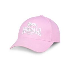 Czapka baseballowa z poliestru Lonsdale Beckbury. Białe czapki z daszkiem damskie Lonsdale, bez wzorów, z materiału. Za 137.50 zł.