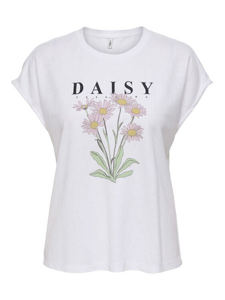 ONLY T-Shirt Jany 15372108 Biały Regular Fit. Białe t-shirty damskie Only, m, bez wzorów, bez kołnierzyka. Za 99.99 zł.