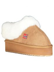 Geographical Norway Kapcie "Oninkasi" w kolorze jasnobrązowym rozmiar: 37. Brązowe kapcie damskie Geographical Norway, z materiału. Za 100.99 zł.