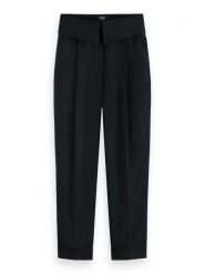 Scotch & Soda Spodnie w kolorze czarnym rozmiar: W30. Czarne spodnie materiałowe damskie Scotch & Soda, bez wzorów, z materiału. Za 175.67 zł.