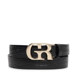 Pasek Damski GINO ROSSI. Czarne paski damskie Gino Rossi, bez wzorów. Za 99.99 zł.