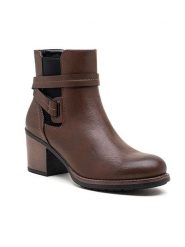 Foreverfolie Botki w kolorze jasnobrązowym rozmiar: 38. Brązowe botki damskie Foreverfolie, bez obcasa, bez zapięcia. Za 165.99 zł.