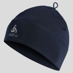 Czapka Odlo Hat POLYKNIT WARM ECO. Niebieskie czapki damskie ODLO, na zimę, bez wzorów. Za 106.39 zł.