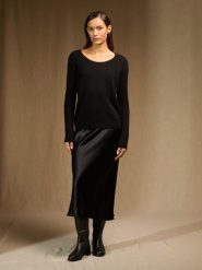 Perfect Cashmere Kaszmirowy sweter "Kelley" w kolorze czarnym rozmiar: L. Czarne swetry klasyczne damskie Perfect Cashmere, l, z kaszmiru, bez kołnierzyka. Za 521.99 zł.