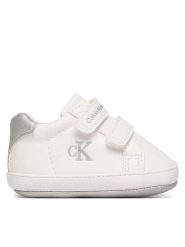 Calvin Klein Niechodki V0A9-83201-1582 Biały. Białe buty sportowe dziewczęce Calvin Klein, ze skóry, bez zapięcia. Za 239.99 zł.