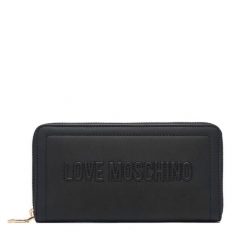Portfel LOVE MOSCHINO. Czarne portfele damskie Love Moschino, bez wzorów. Za 459.99 zł.